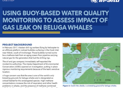 Using Buoy-Based Water Quality Monitoring to Assess Impact of Gas Leak on Beluga Whales