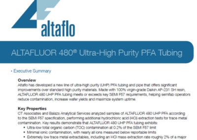 ALTAFLUOR 480® Ultra-High Purity PFA Tubing