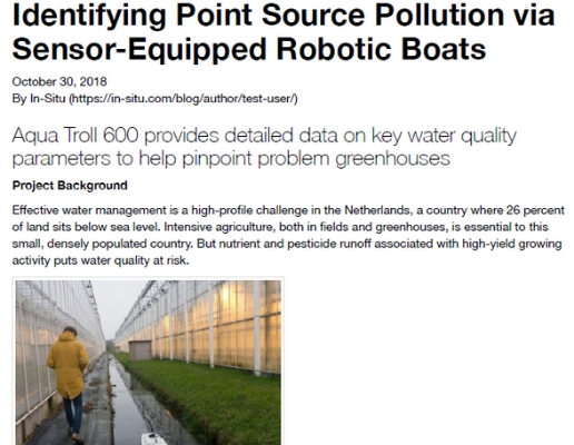 Identifying Point Source Pollution via Sensor-Equipped Robotic Boats